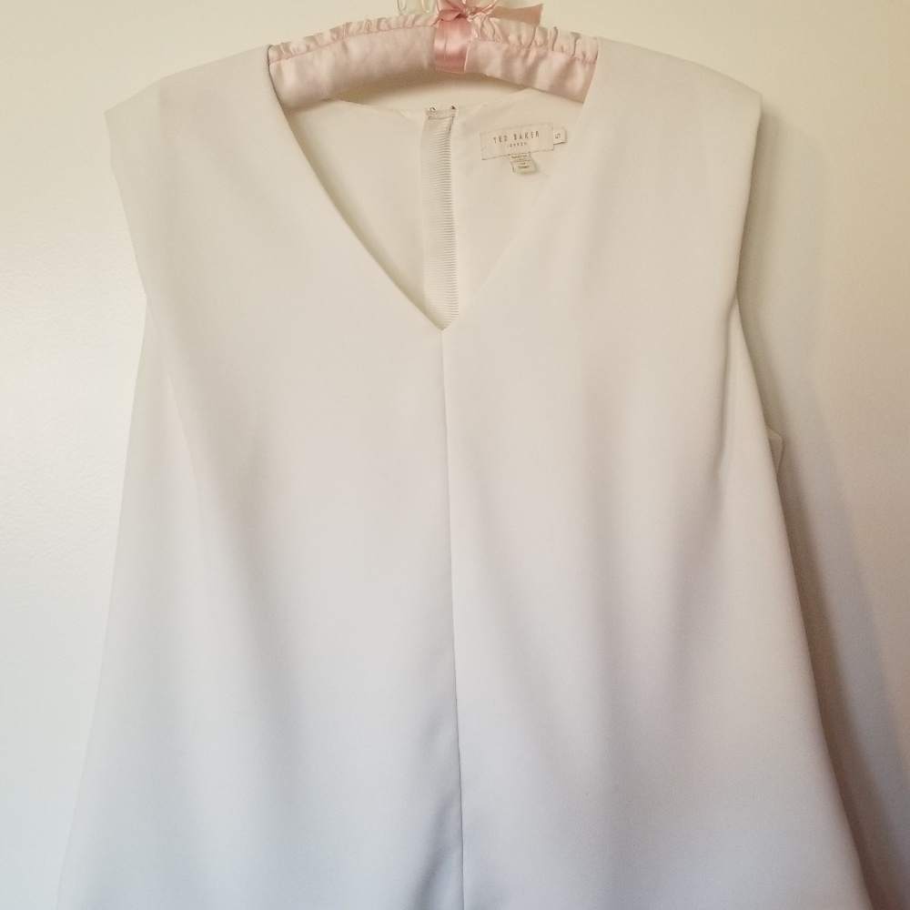 Ted Baker Londer white tank top blouse